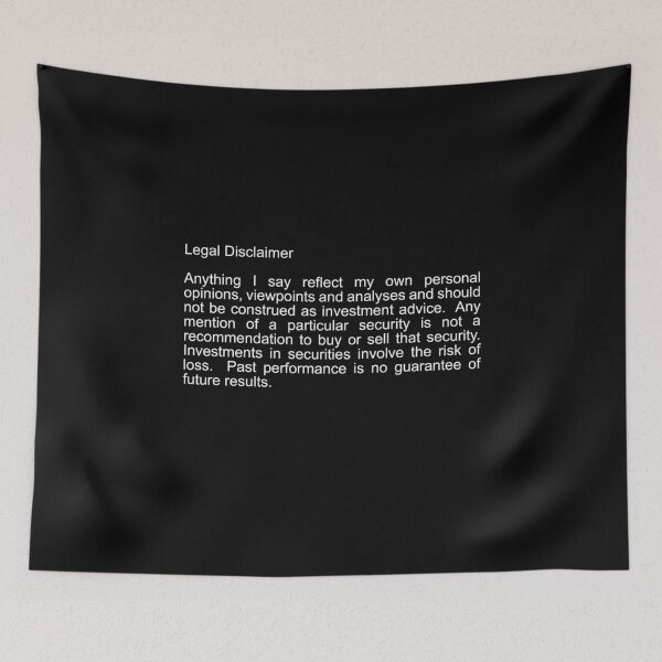 Item preview, Legal Disclaimer designed and sold by investortees.