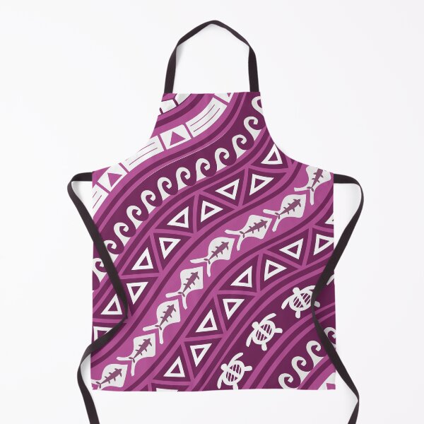 Item preview, A pink wave with Polynesian tribal patterns. designed and sold by Nanar1984.