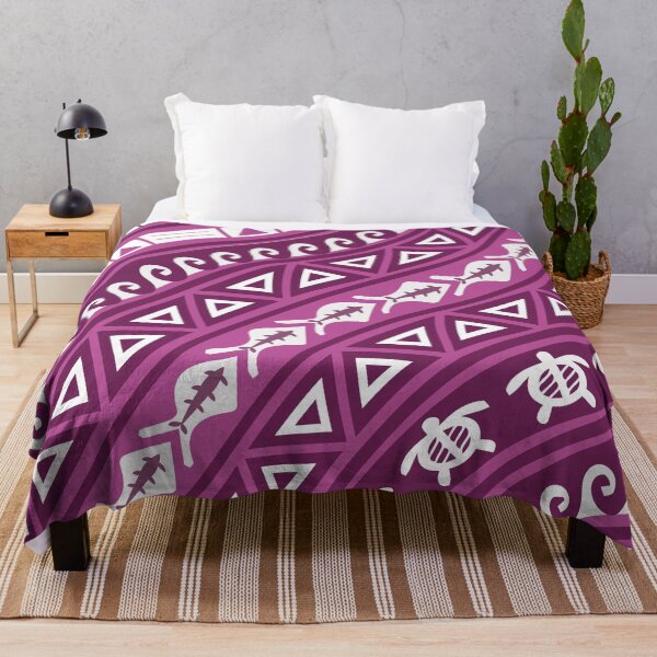 Item preview, A pink wave with Polynesian tribal patterns. designed and sold by Nanar1984.