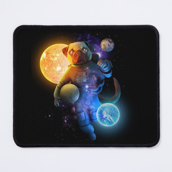Item preview, Funny pug as an astronaut in space with planets designed and sold by BrainlabStudios.