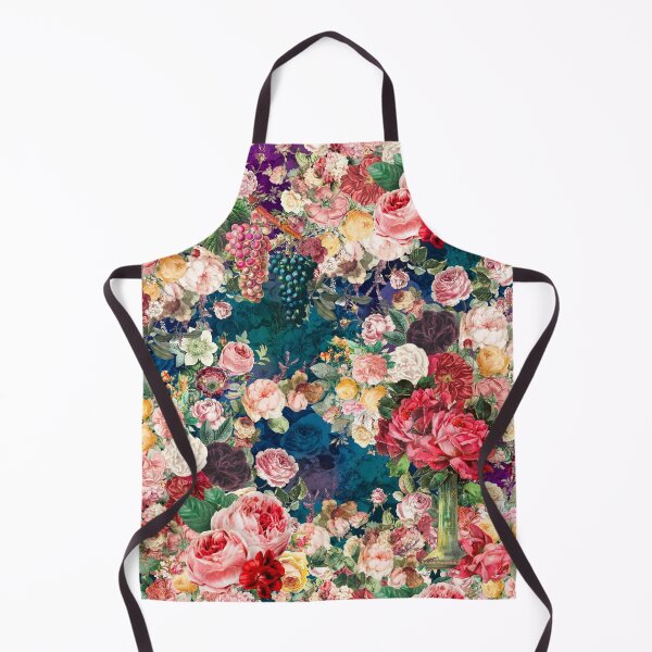 Item preview, Elegant Vintage flowers and roses garden shabby chic, vintage botanical, dark blue floral pattern designed and sold by ZeinabTaha.