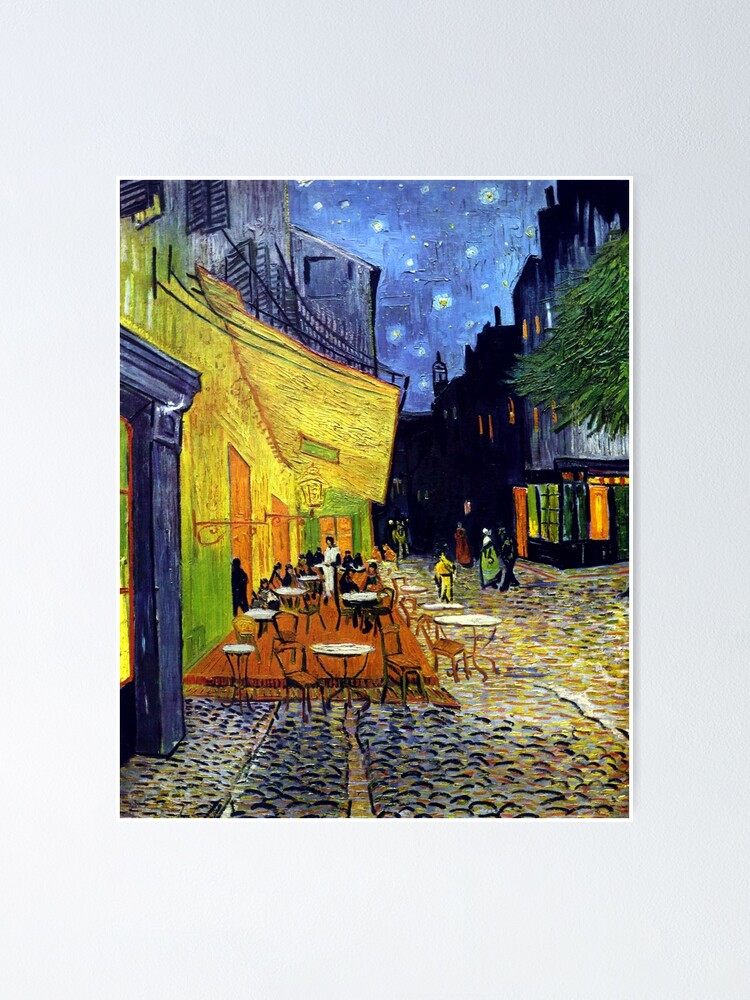 Alternate view of Cafe Terrace at Night Poster
