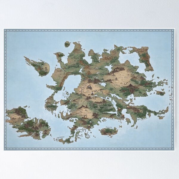 Geographical Poster con stile classico - Meteorological Wall Decor