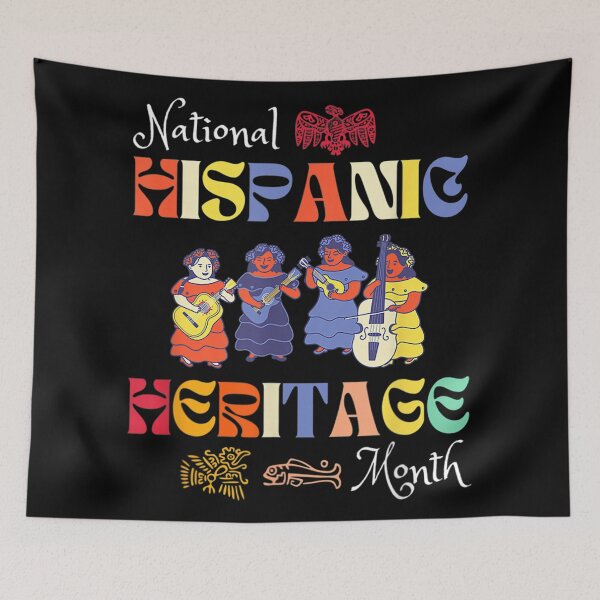 Item preview, National Hispanic Heritage Month hispanic dancers And signs designed and sold by OliverBrueggem.