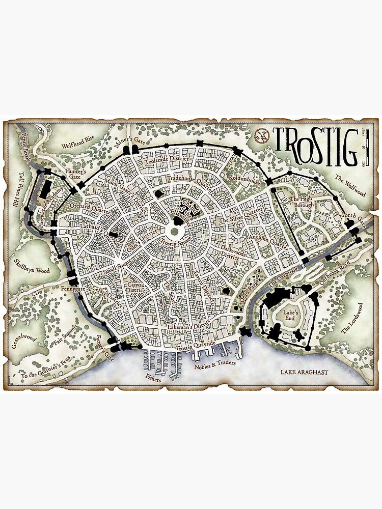 Trostig Town Plan by SJohnRoss