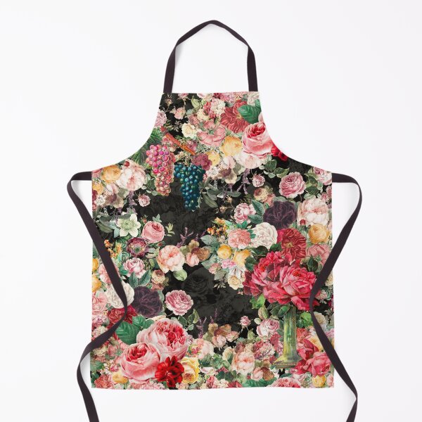 Item preview, Elegant Vintage flowers and roses garden shabby chic, vintage botanical, black floral pattern designed and sold by ZeinabTaha.