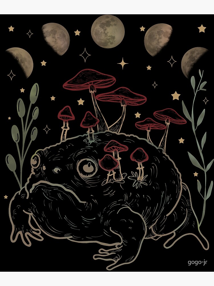 Goblincore Aesthetic Cottagecore Dark Academia Mushroom Art Print for Sale  by gogo-jr