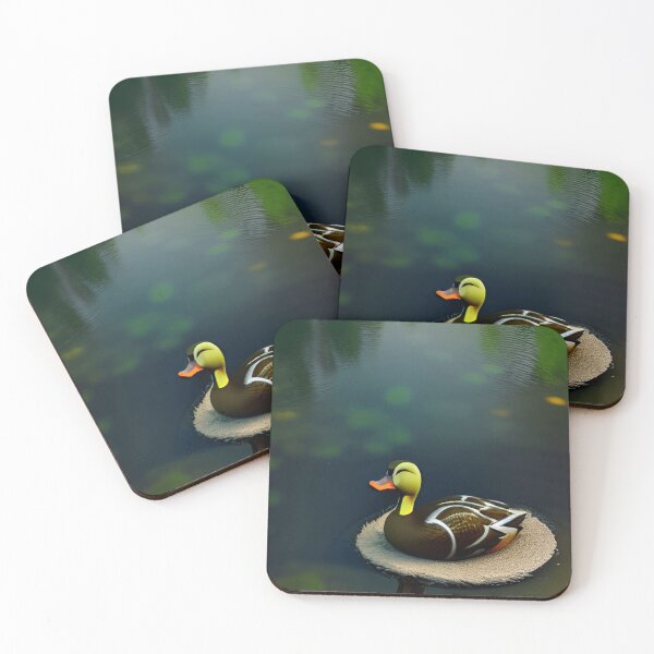 Item preview, Happy Duck in A Pond Art designed and sold by KishShop.