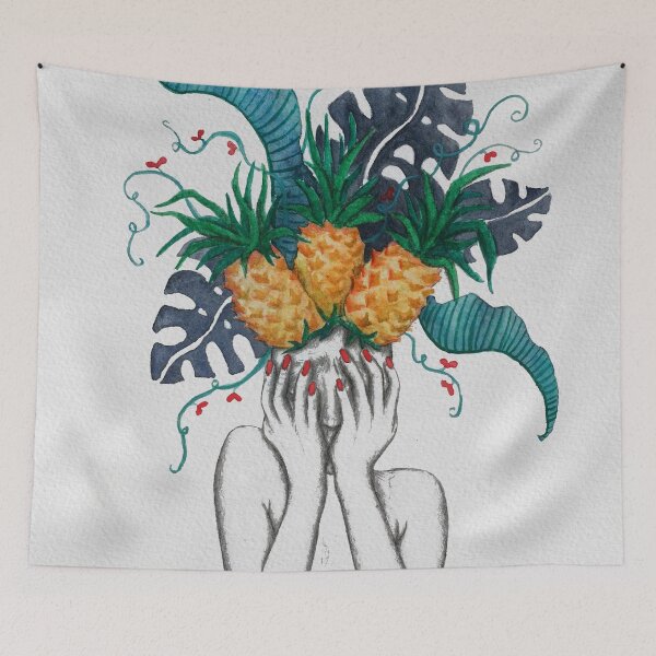 Item preview, Pineapples are in my head designed and sold by laurafinnegan.