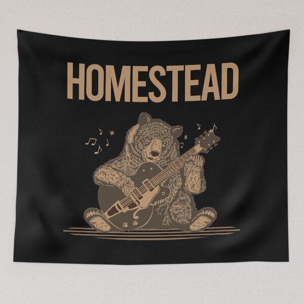 Item preview, Bear With Guitar Homestead designed and sold by BloodMoneyTwit.