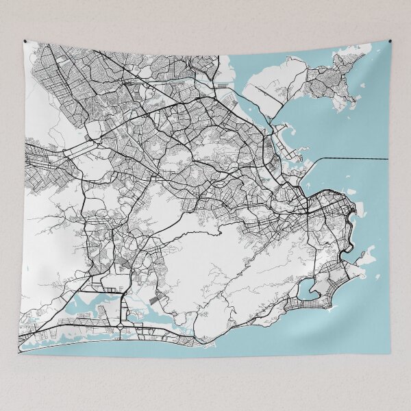 Item preview, Rio de Janeiro City Map of Brazil - Circle designed and sold by deMAP.