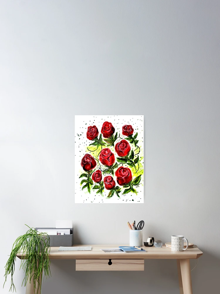 Thumbnail 2 of 3, Poster, Designer Roses designed and sold by Clyde J. Kell.