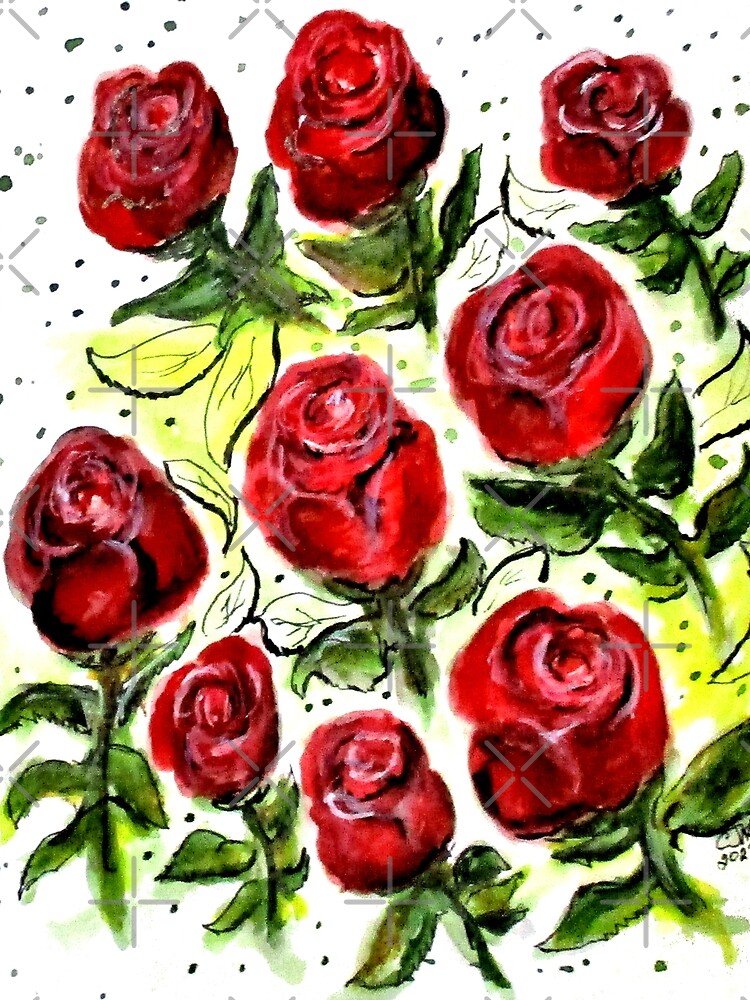 Thumbnail 3 of 3, Scarf, Designer Roses designed and sold by cjkell.