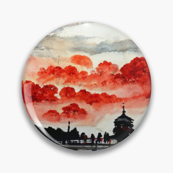 Artikelvorschau, Aquarellansicht Ueno Park Tokio Asakusa entworfen und verkauft von Mirochan80.