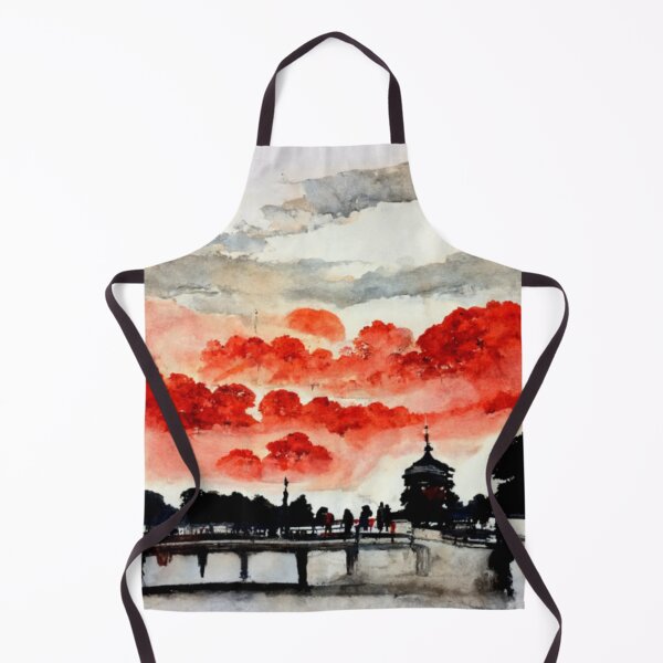 Item preview, Watercolor view Ueno Park Tokyo Asakusa designed and sold by Mirochan80.