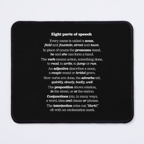Item preview, Eight parts of speech. v.1 designed and sold by x1brett.