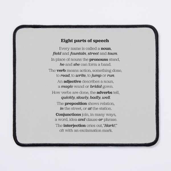 Item preview, Eight parts of speech. v.2 designed and sold by x1brett.
