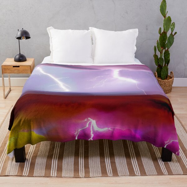 Item preview, Colourful Lightning Bolt in Thunderstorm, AI Generated Art designed and sold by ACC .
