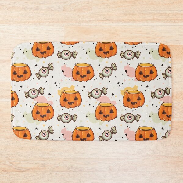 Item preview, Halloween pattern party pumpkins and eye candy designed and sold by Rub14ekArts.