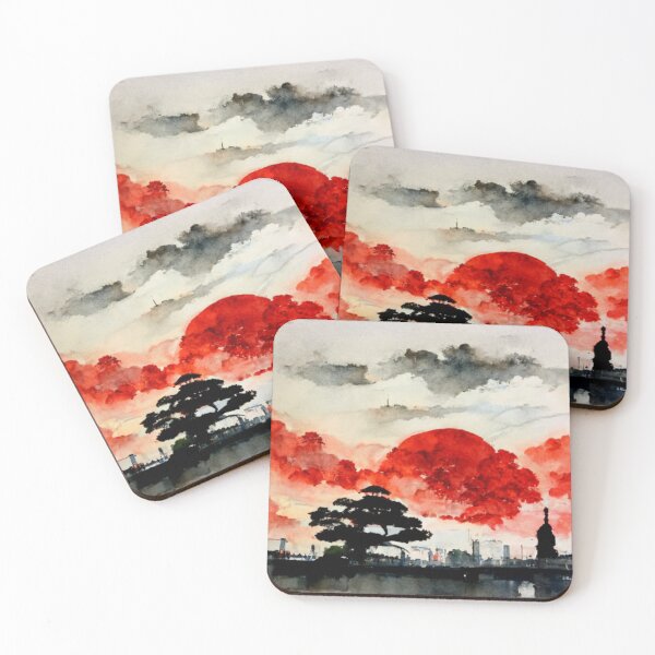Item preview, Watercolor view Ueno Park Tokyo Asakusa designed and sold by Mirochan80.