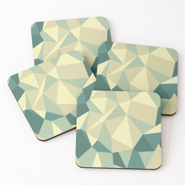 Item preview, Green Polygonal Pattern designed and sold by tranda90.