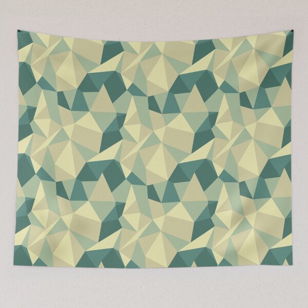 Item preview, Green Polygonal Pattern designed and sold by tranda90.