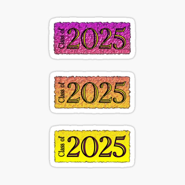 2025 Year Number' Sticker | Spreadshirt