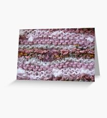 Pink Knit Greeting Card