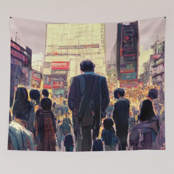 Item preview, Walking the Shibuya crossing designed and sold by Mirochan80.