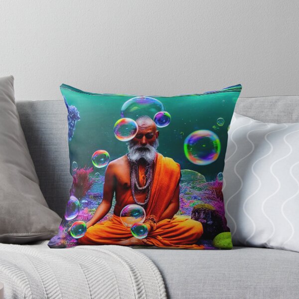 Item preview, indian sadu meditating under water designed and sold by Aliveforfun.