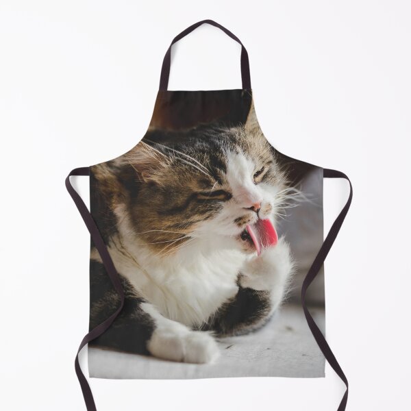 Item preview, Funny Cat Licking Cleaning Paw Cutest Cat Pics designed and sold by CutestCatPics.