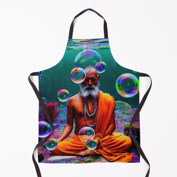 Item preview, indian sadu meditating under water designed and sold by Aliveforfun.