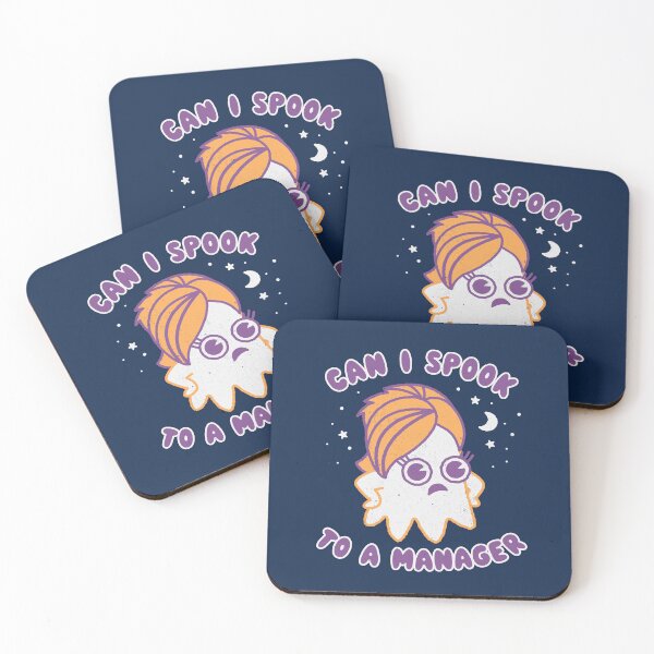 Item preview, Can I Spook to a Manager, 'Karen' style Halloween puns designed and sold by WeirdPunderful.