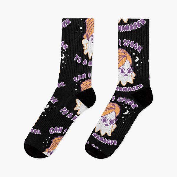Item preview, Can I Spook to a Manager, 'Karen' style Halloween puns designed and sold by WeirdPunderful.