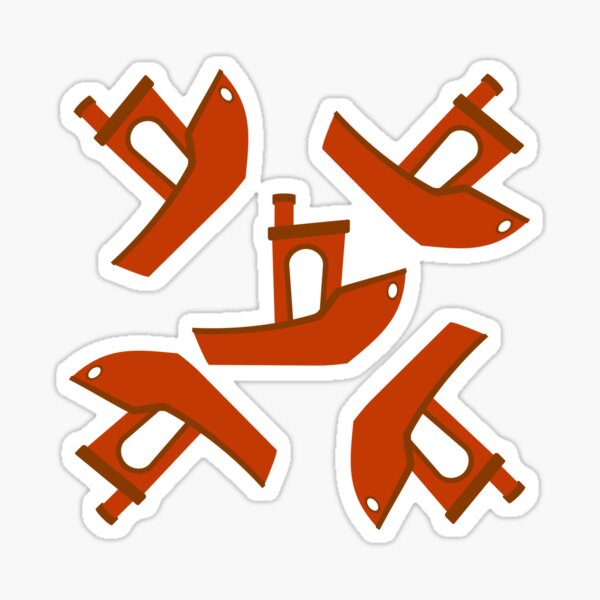 Item preview, 3D Printing Benchy Professional Boat Builder - Red Pattern designed and sold by BRU Design.