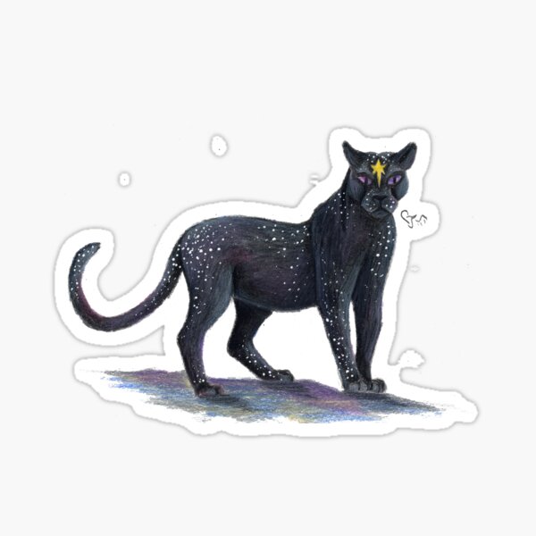 jaguar estrella Pegatina