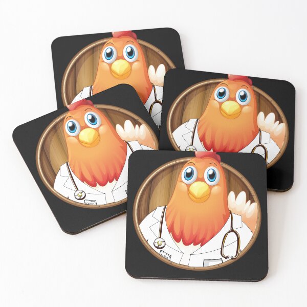 Item preview, Funny Rooster Doctor cartoon designed and sold by ahmedabdelbaset.