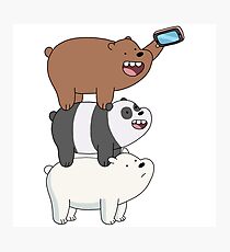 We Bare Bears Photographic Print