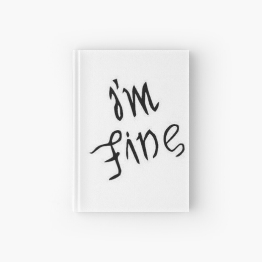 Bts Love Yourself Ambigram I M Fine Save Me Hardcover Journal By Twentyfan Redbubble