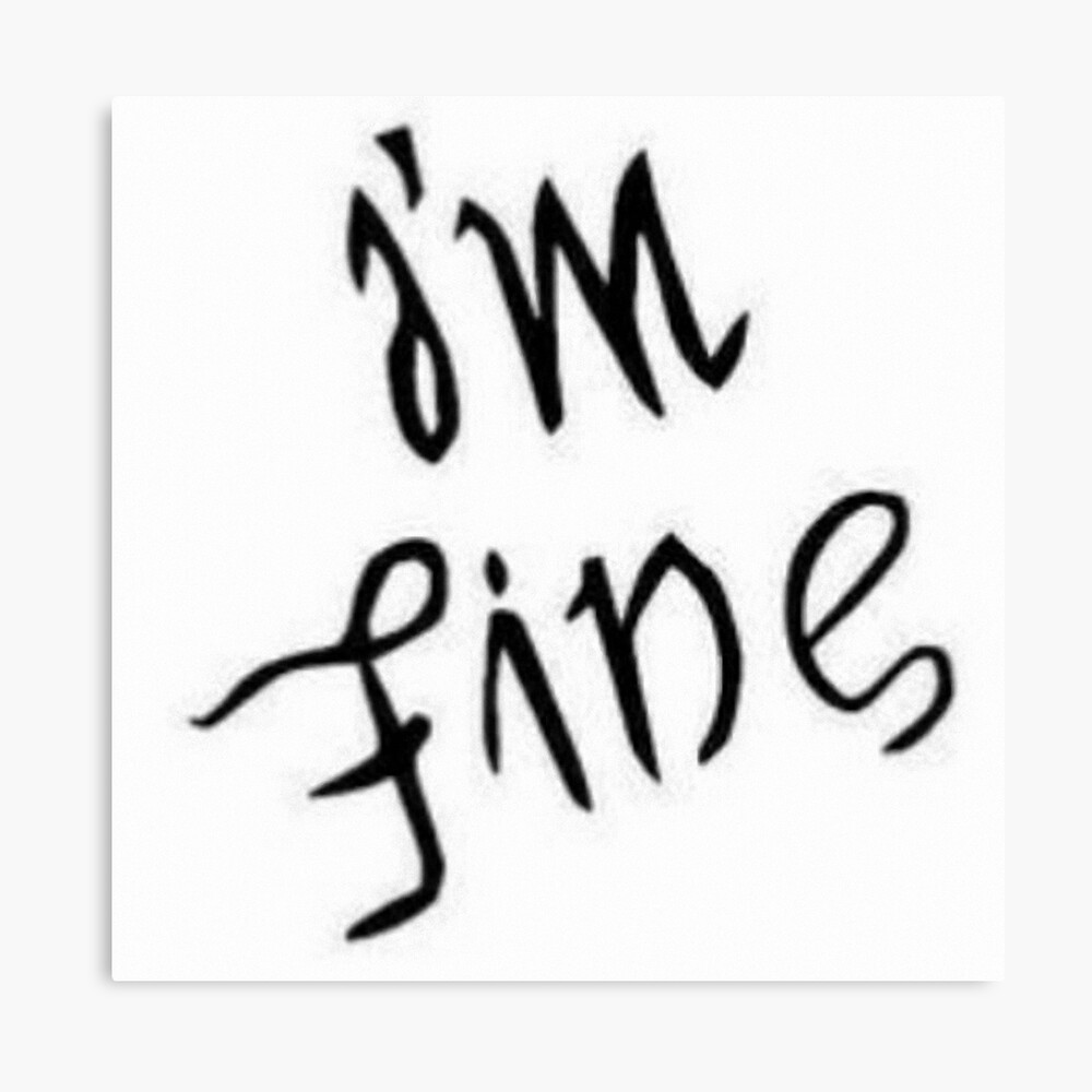 Bts Love Yourself Ambigram I M Fine Save Me Poster By Twentyfan Redbubble