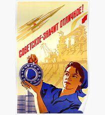 Sowjet bedeutet ausgezeichnet Poster