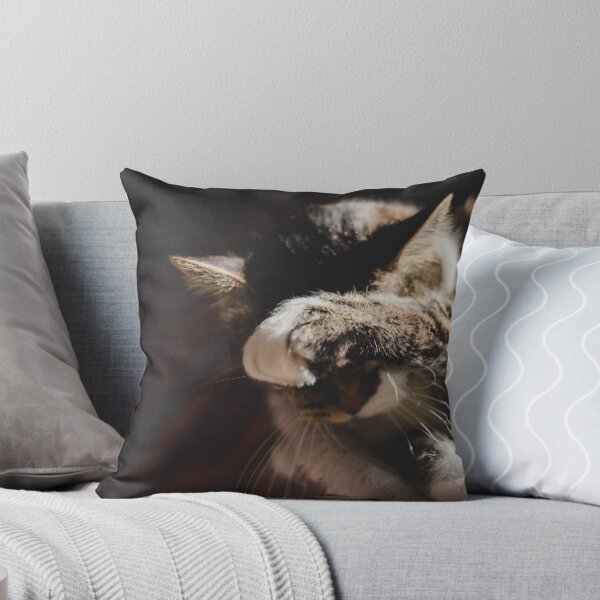 Item preview, Cat Cleaning After Supper In The Sun Cutest Cat Pics designed and sold by CutestCatPics.