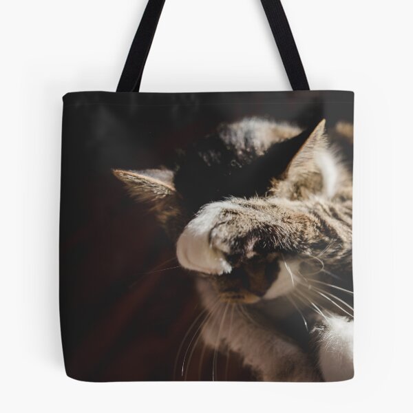 Item preview, Cat Cleaning After Supper In The Sun Cutest Cat Pics designed and sold by CutestCatPics.