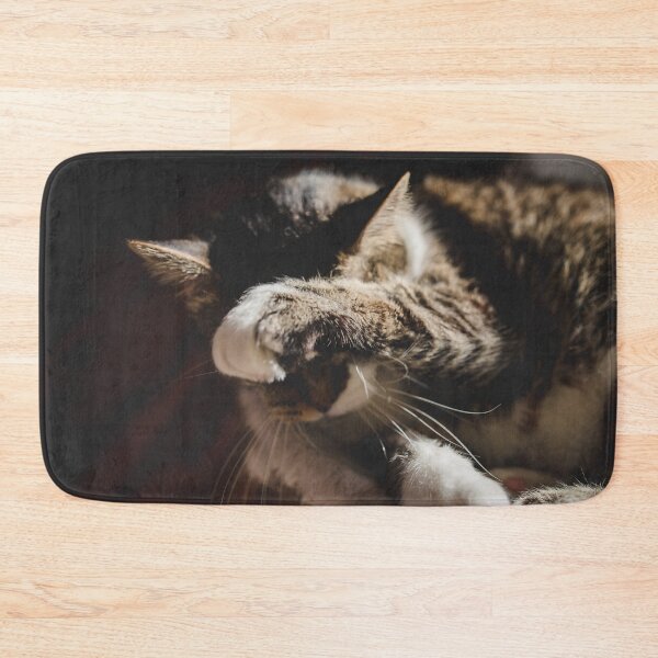 Item preview, Cat Cleaning After Supper In The Sun Cutest Cat Pics designed and sold by CutestCatPics.