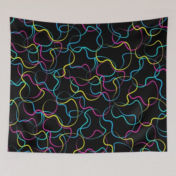 Item preview, Neon Colors on Black - Retro 80s Vibes designed and sold by humnoo.