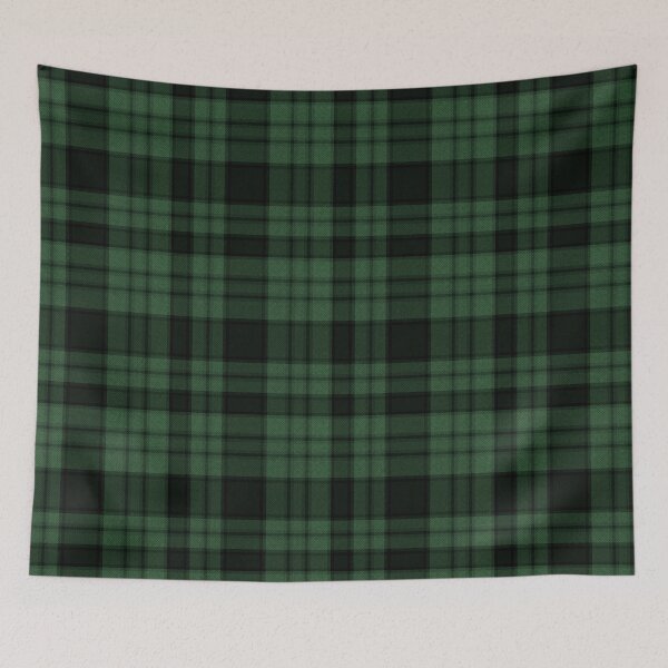 Item preview, Dark green textured tartan plaid. designed and sold by marinaklykva.