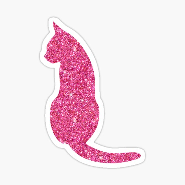 Kitty Astros Sticker Glittery/sparkly 2-pack 