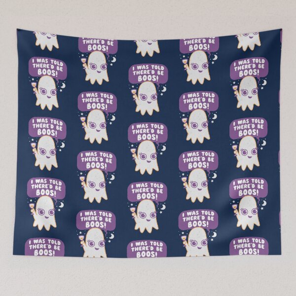 Item preview, I was told there'd be Boos!, cheeky ghost Halloween puns Dad jokes designed and sold by WeirdPunderful.