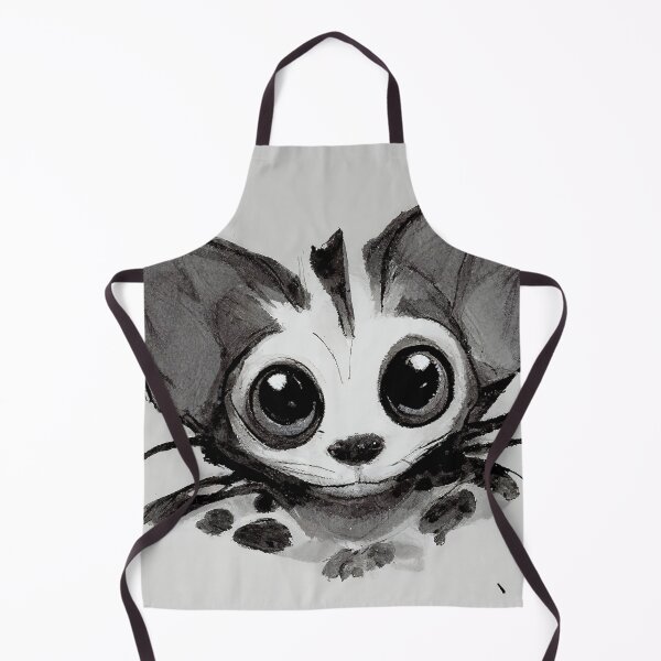 Item preview, Grey spotted Cat frog hybrid Portrait designed and sold by PeanutArtCorner.