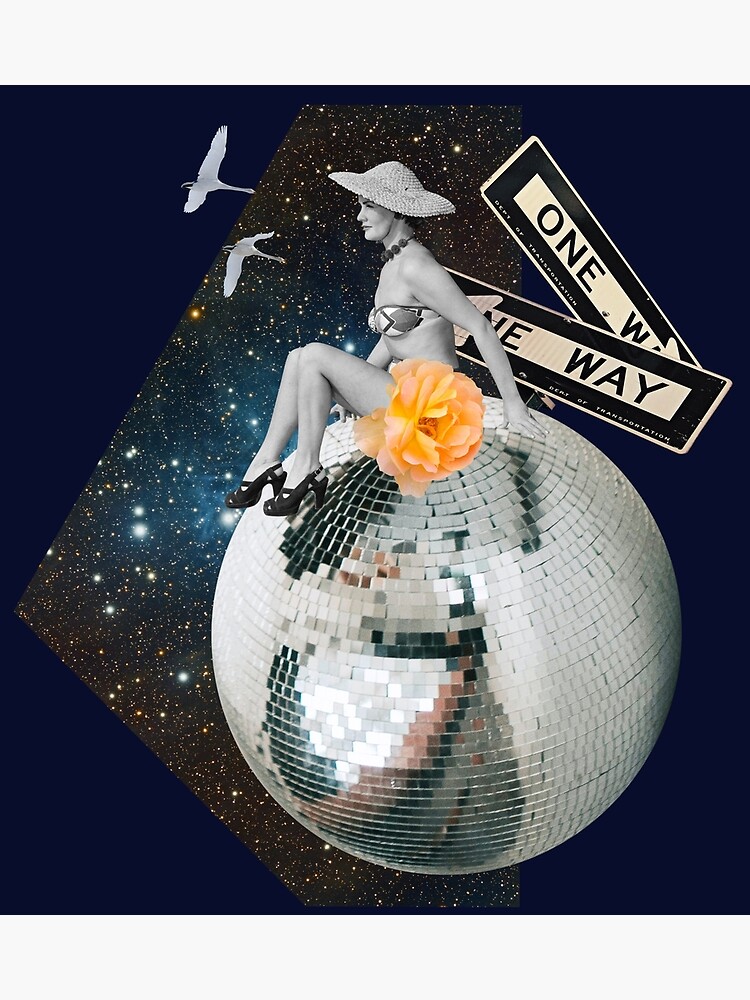 disco ball collage